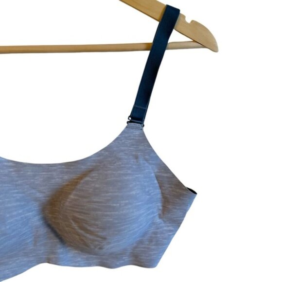Knix Padded Evolution Bra Reversible Size 6 Gray/Black/Blue Straps - Picture 4 of 10